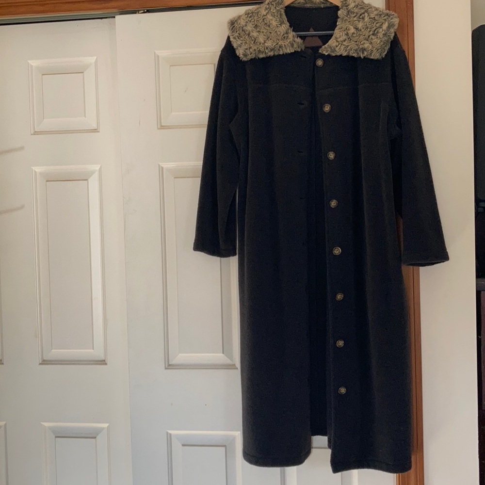 Wool blend Fleece Coat - Picture 11 of 11